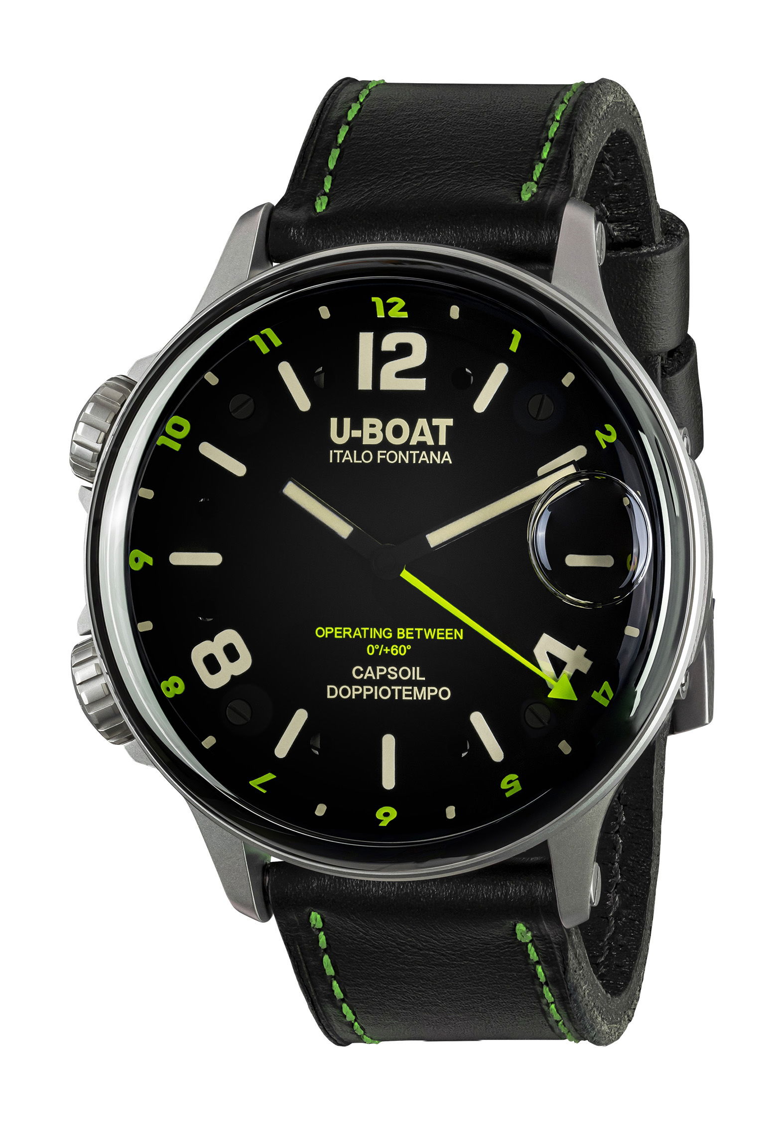 U-Boat Capsoil Doppiotempo 55 SS Green watch