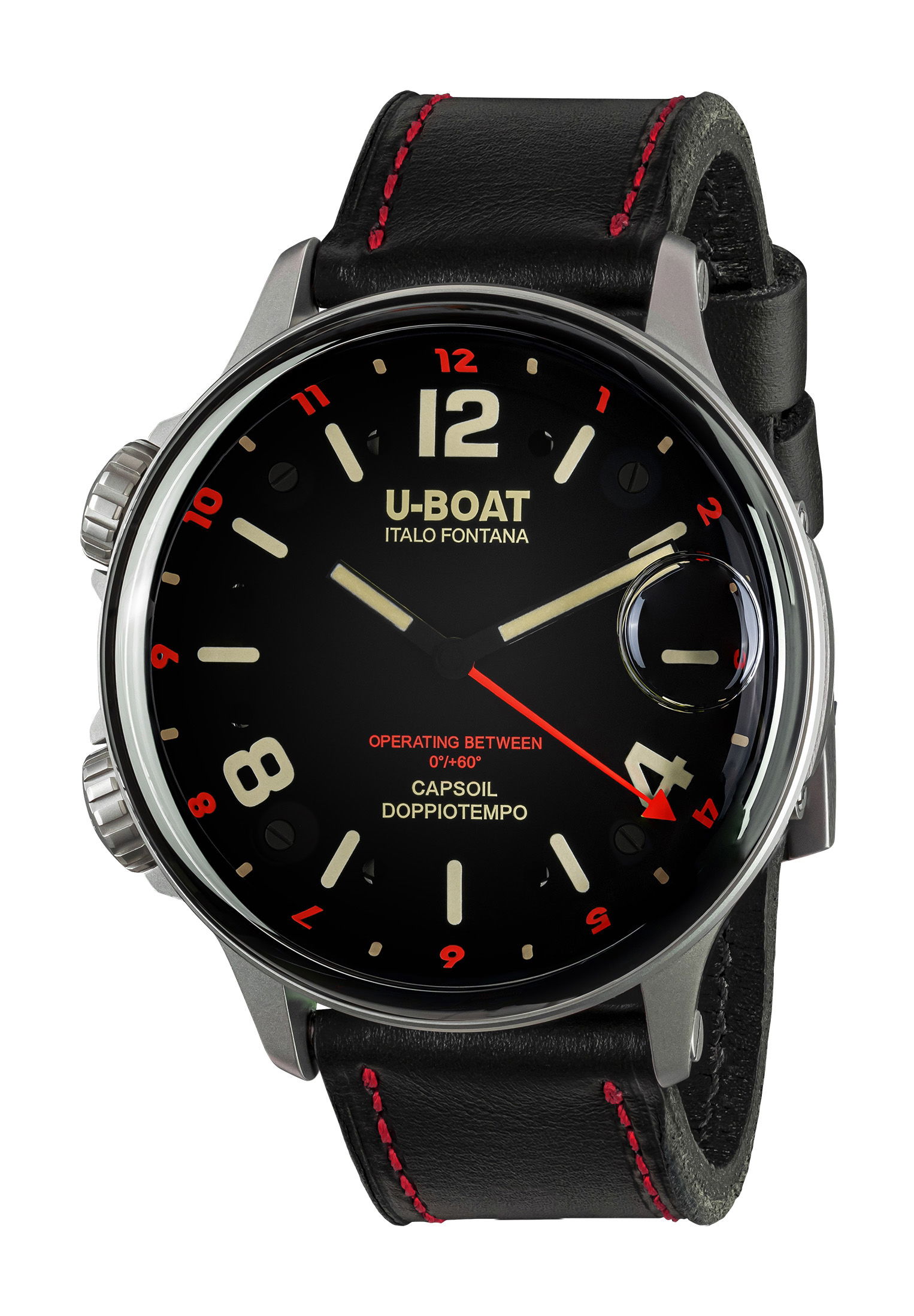 U-Boat Capsoil Doppiotempo 55 SS Red watch
