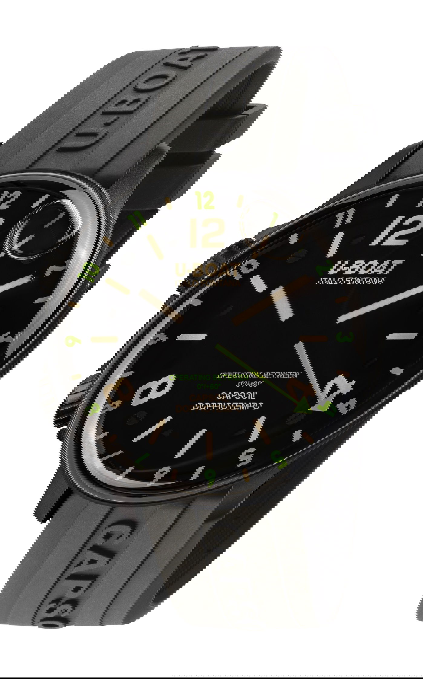 U-Boat Capsoil Doppiotempo 45 DLC Green Rehaut watch
