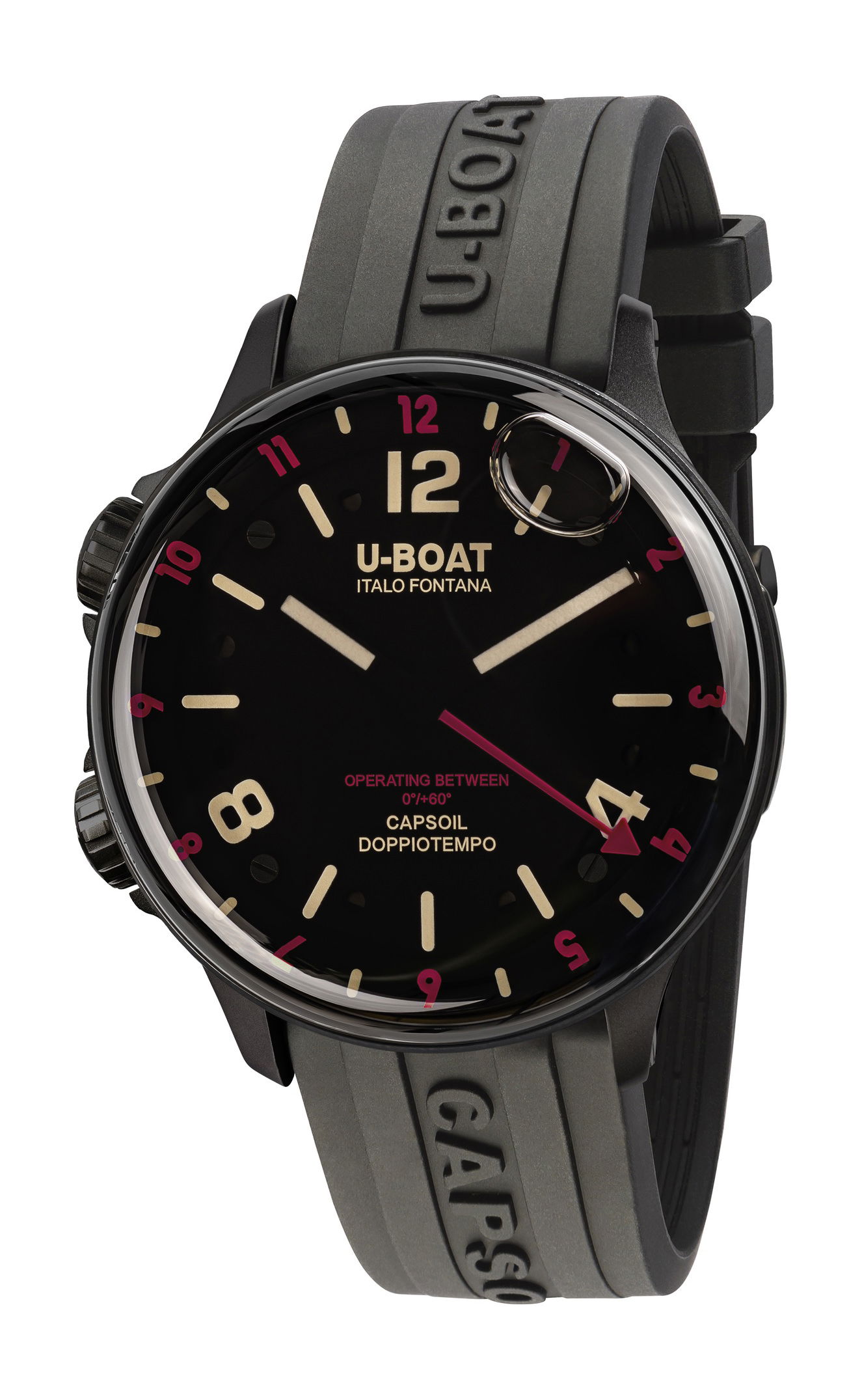 U-Boat Capsoil Doppiotempo 45 DLC Red Rehaut watch