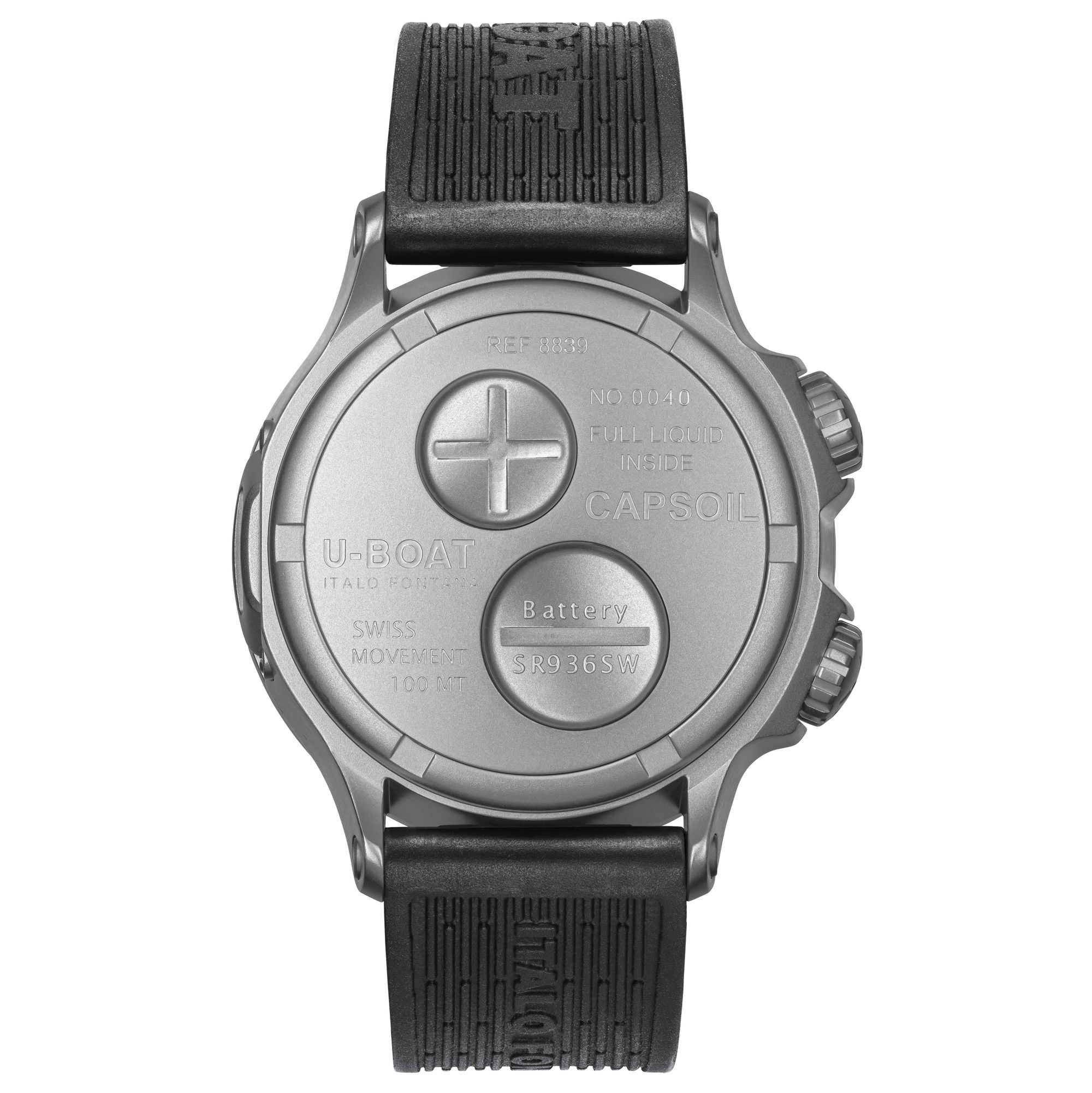U-Boat Capsoil Doppiotempo 45 SS Red Rehaut - View 2