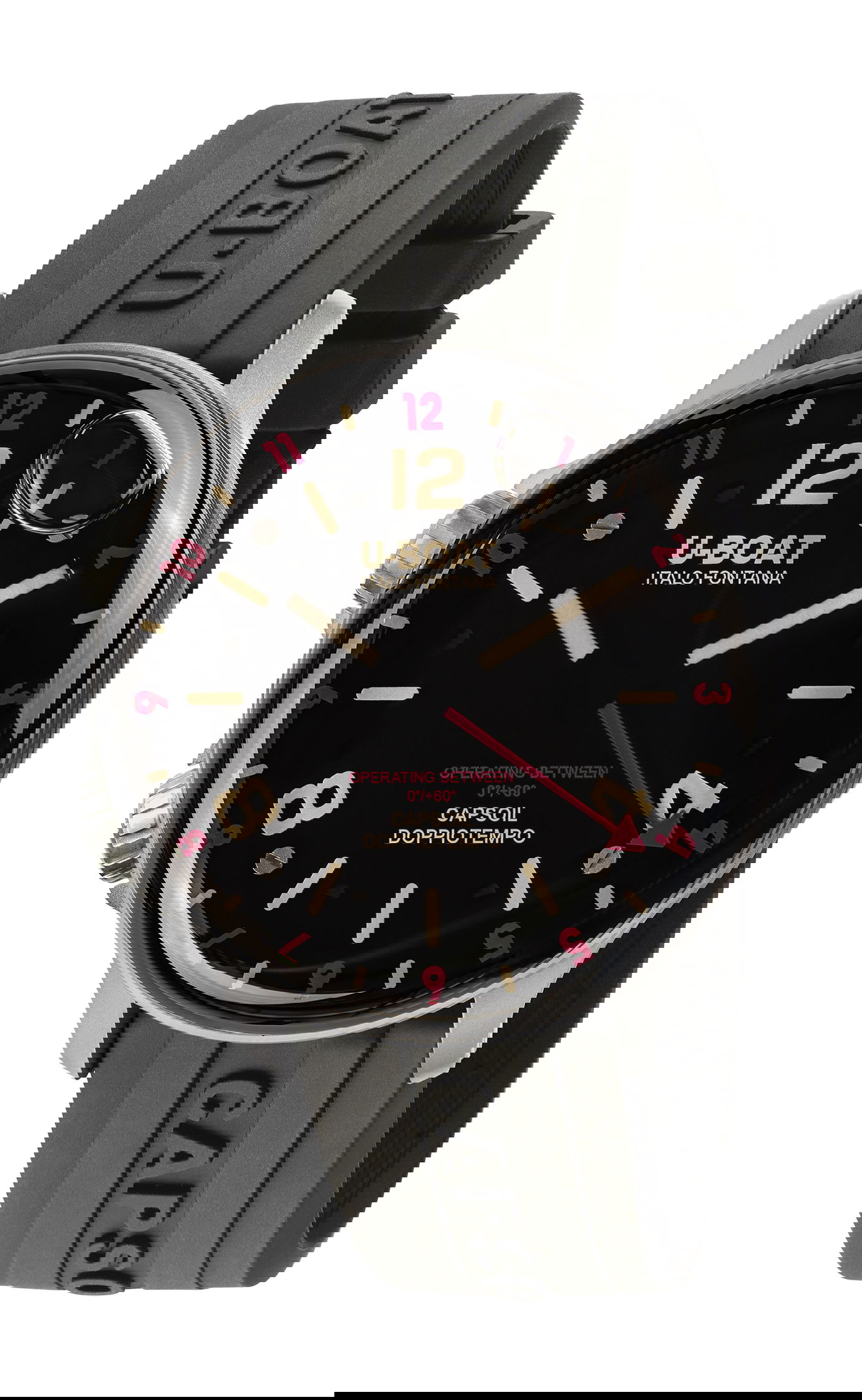 U-Boat Capsoil Doppiotempo 45 SS Red Rehaut watch