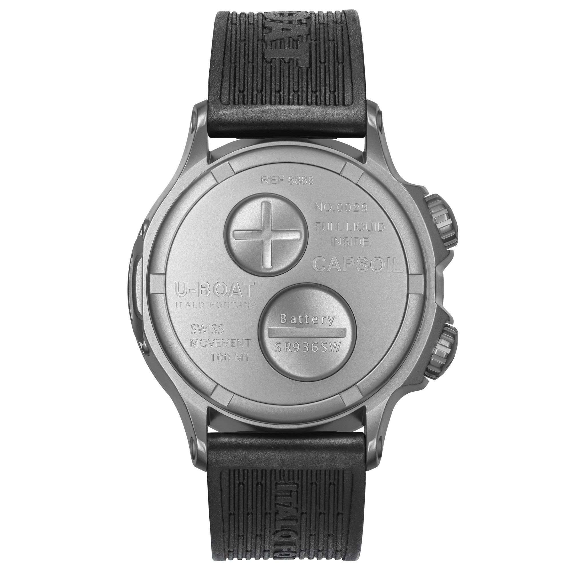 U-Boat Capsoil Doppiotempo 45 SS White - View 2