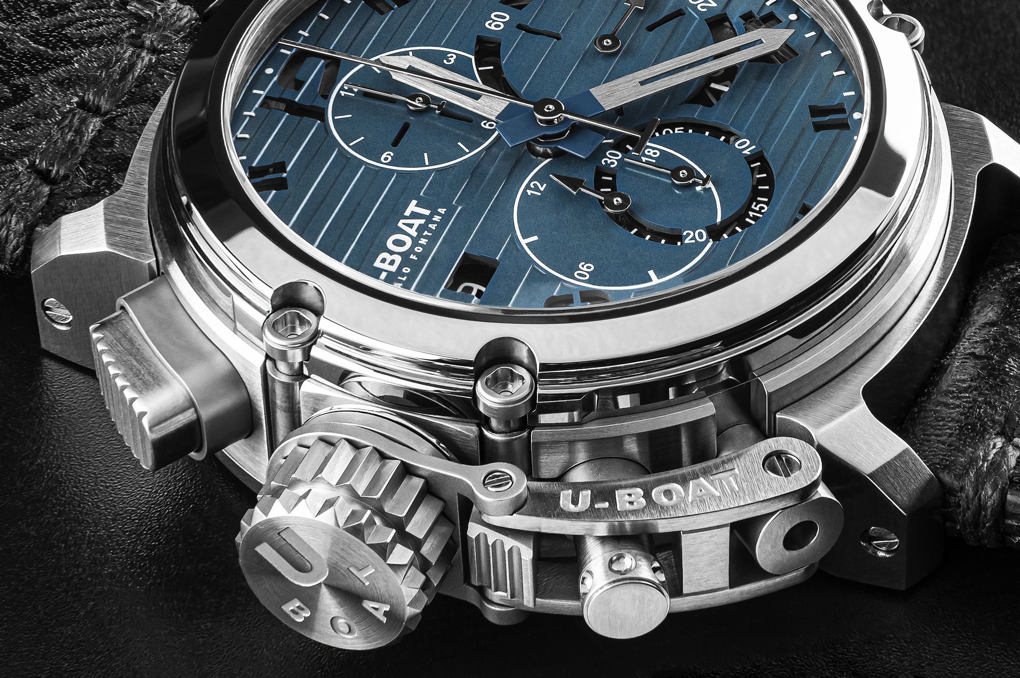 U-Boat Chimera 46 Chrono SS Blu - View 2