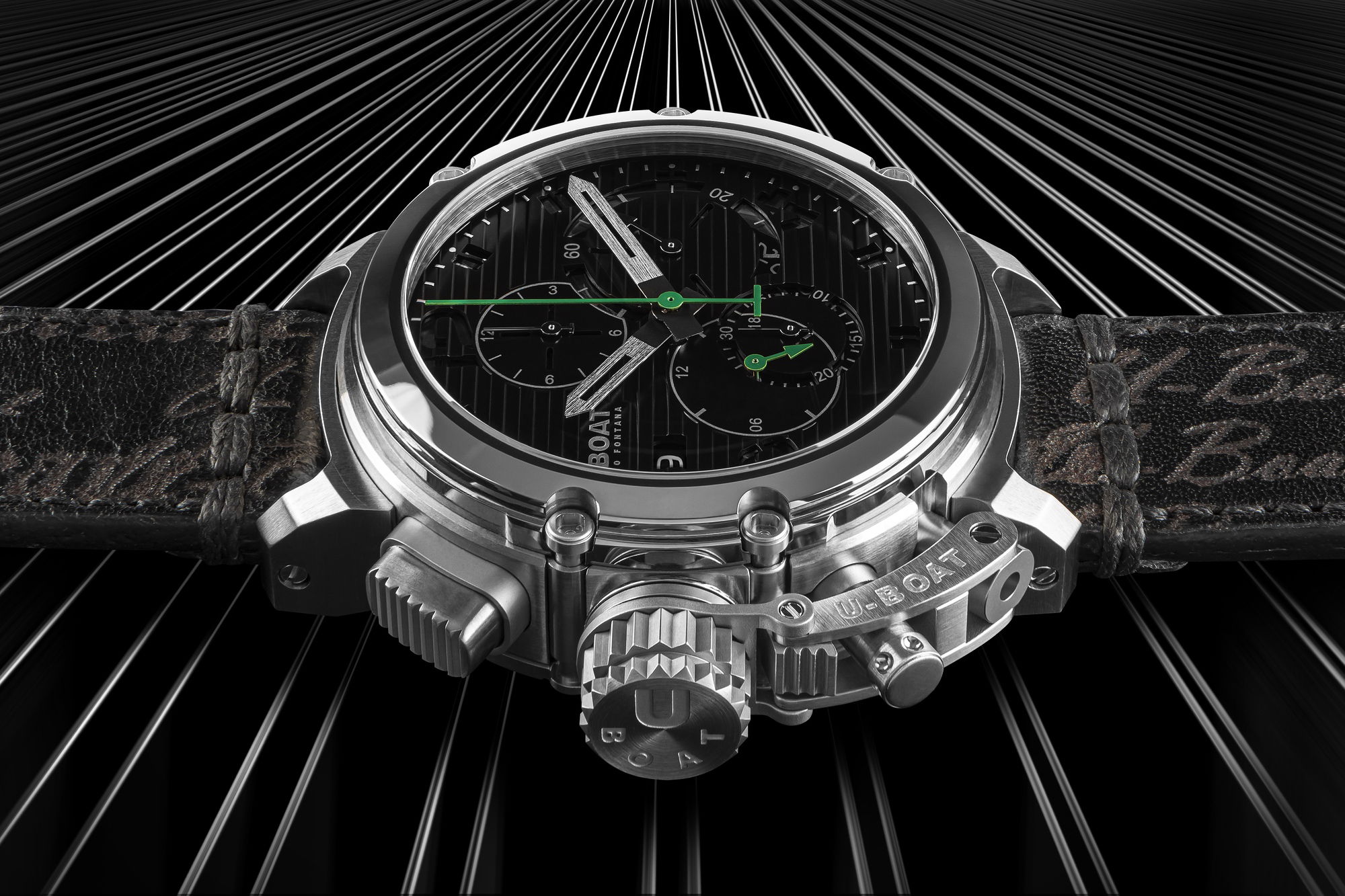 U-Boat Chimera 46 Chrono SS Nero - View 2