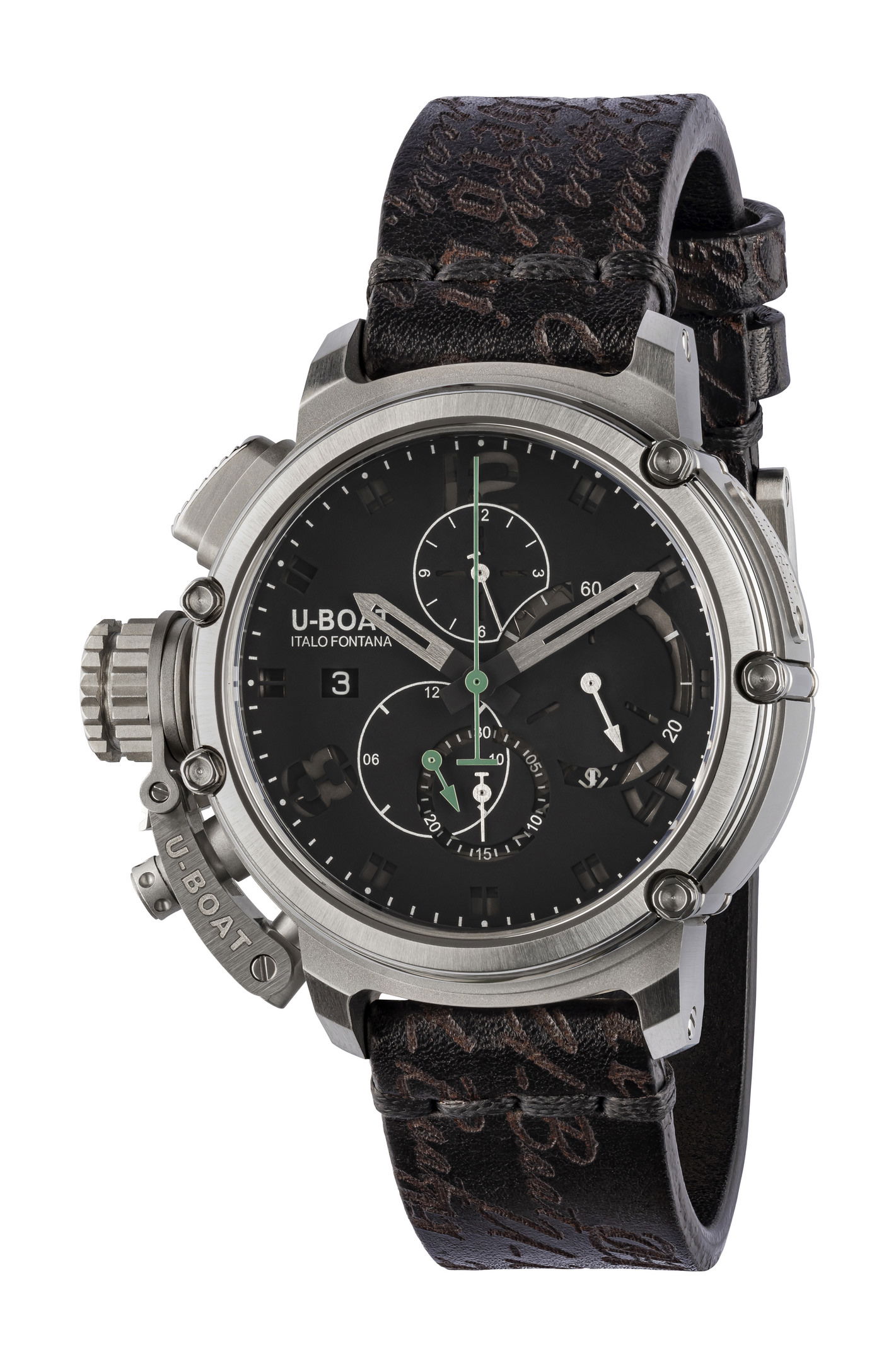 U-Boat Chimera 46 Sapphire Green Chrono SS watch