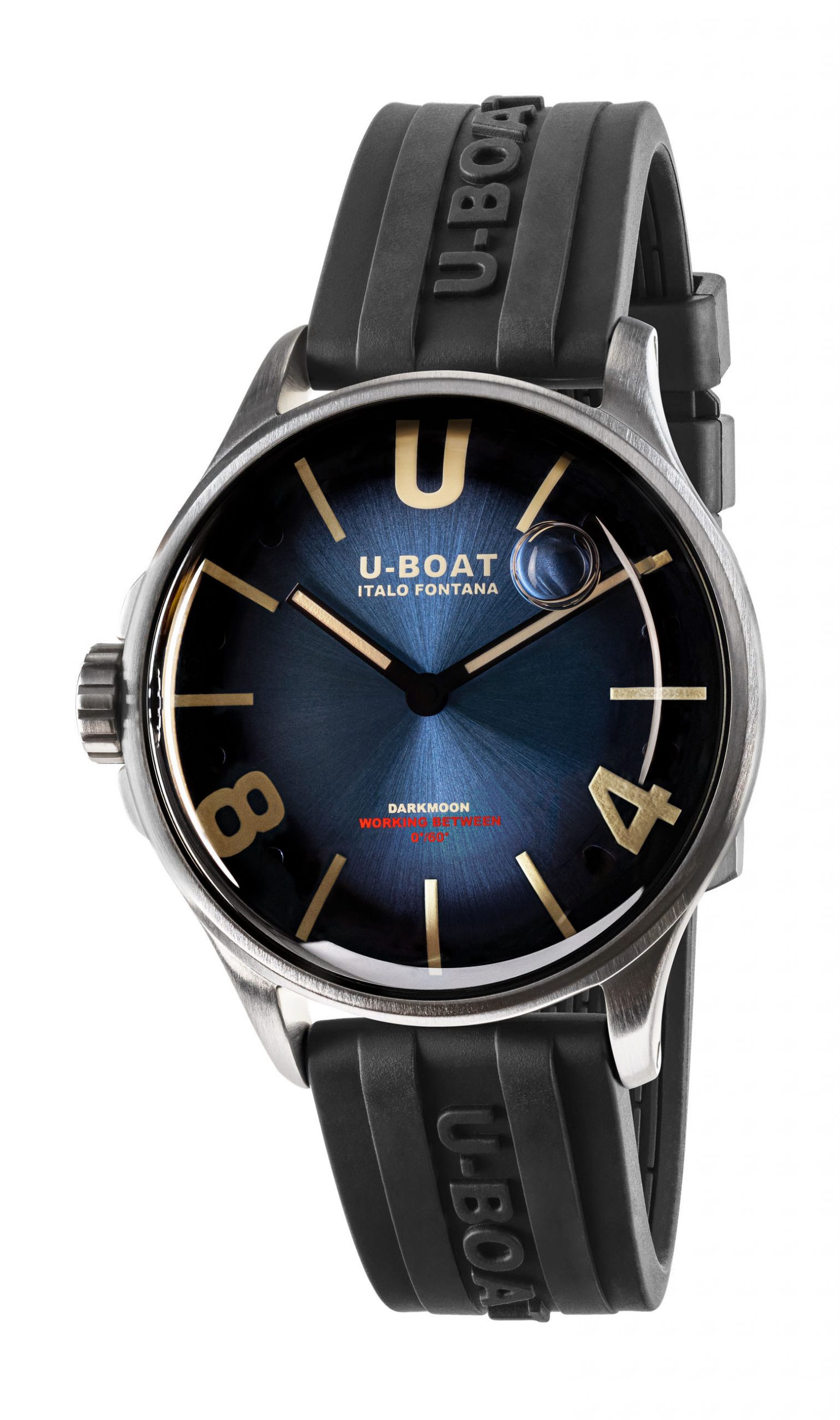 U-Boat Darkmoon 40 Blue SS Soleil watch