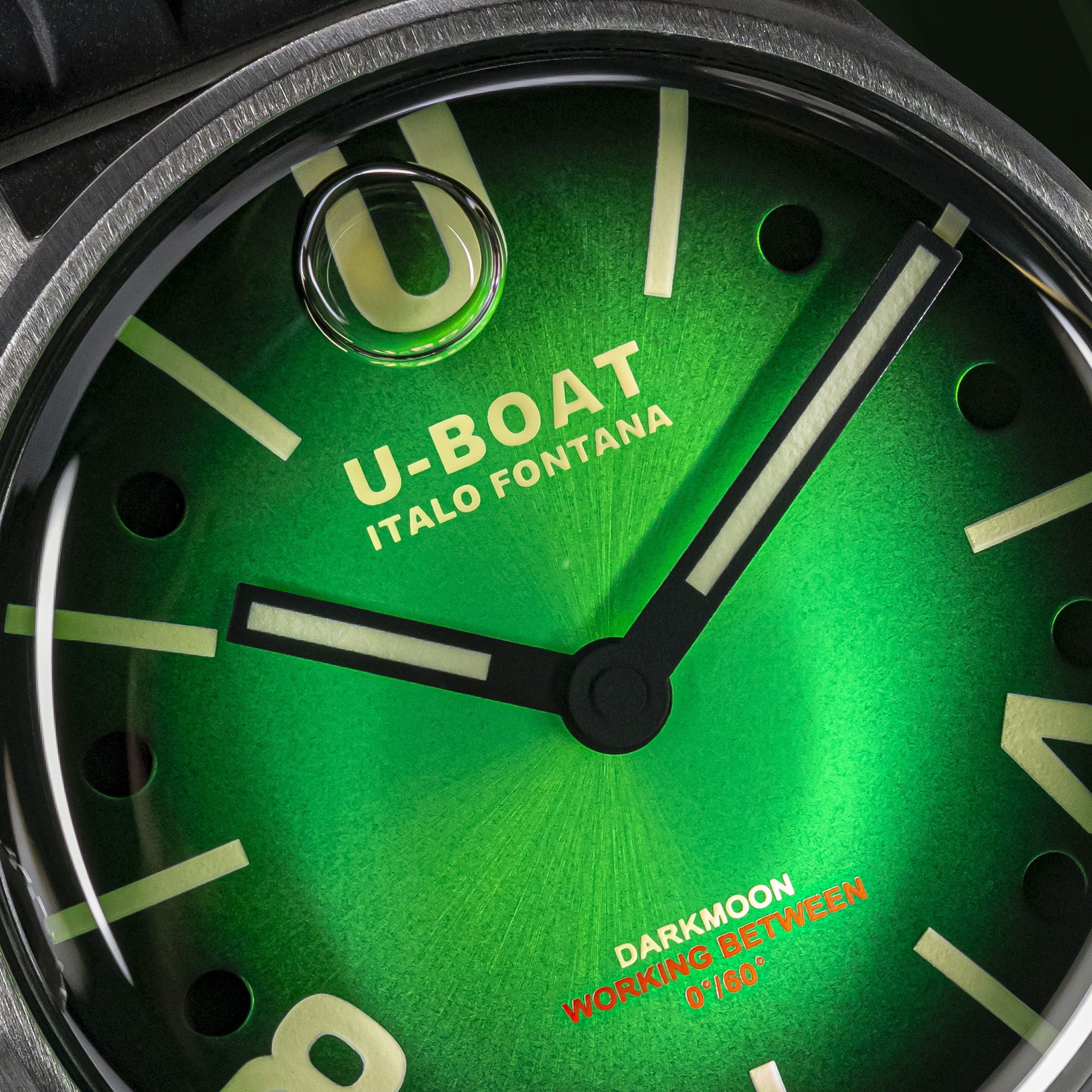 U-Boat Darkmoon 40 Green SS Soleil - View 3