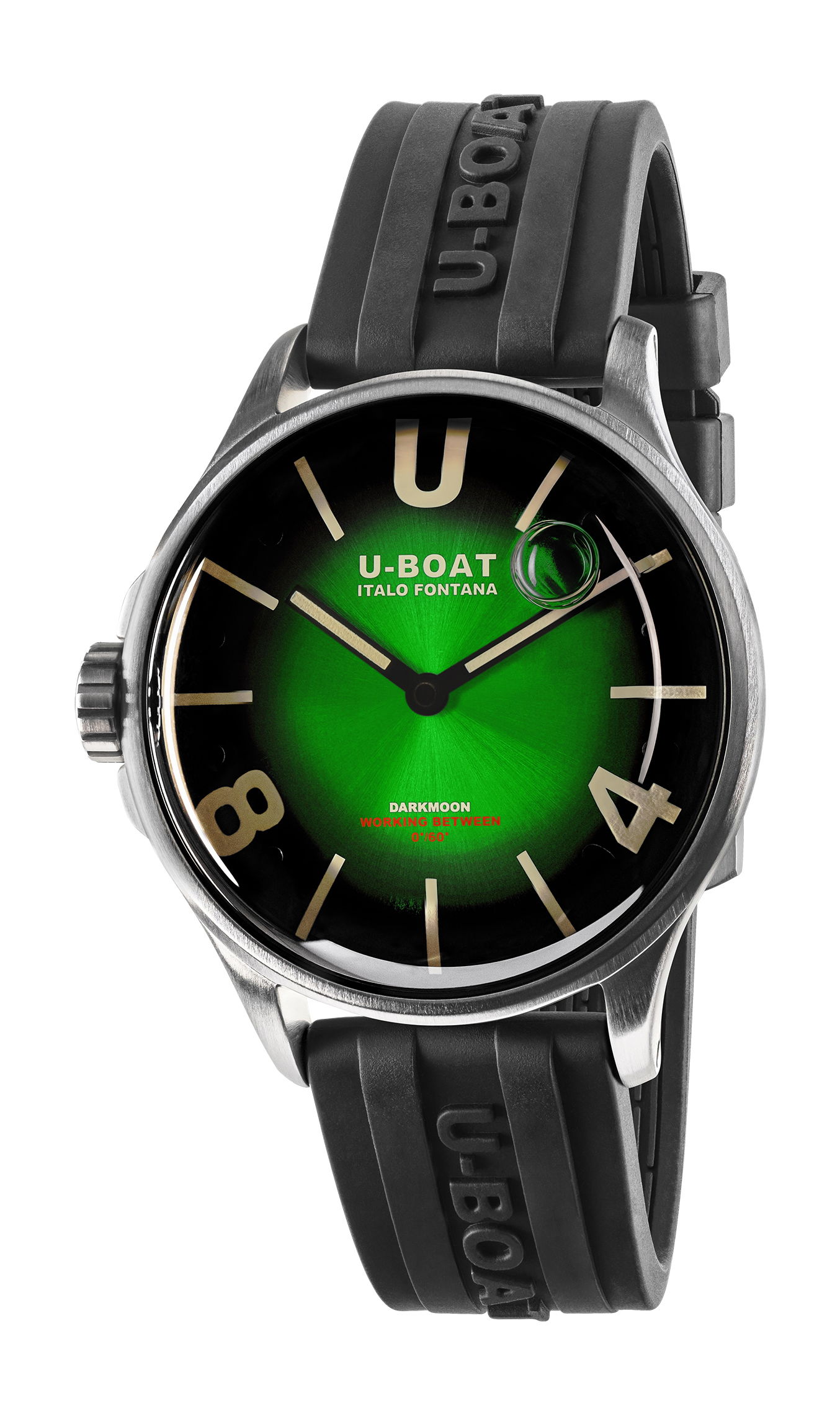 U-Boat Darkmoon 40 Green SS Soleil watch