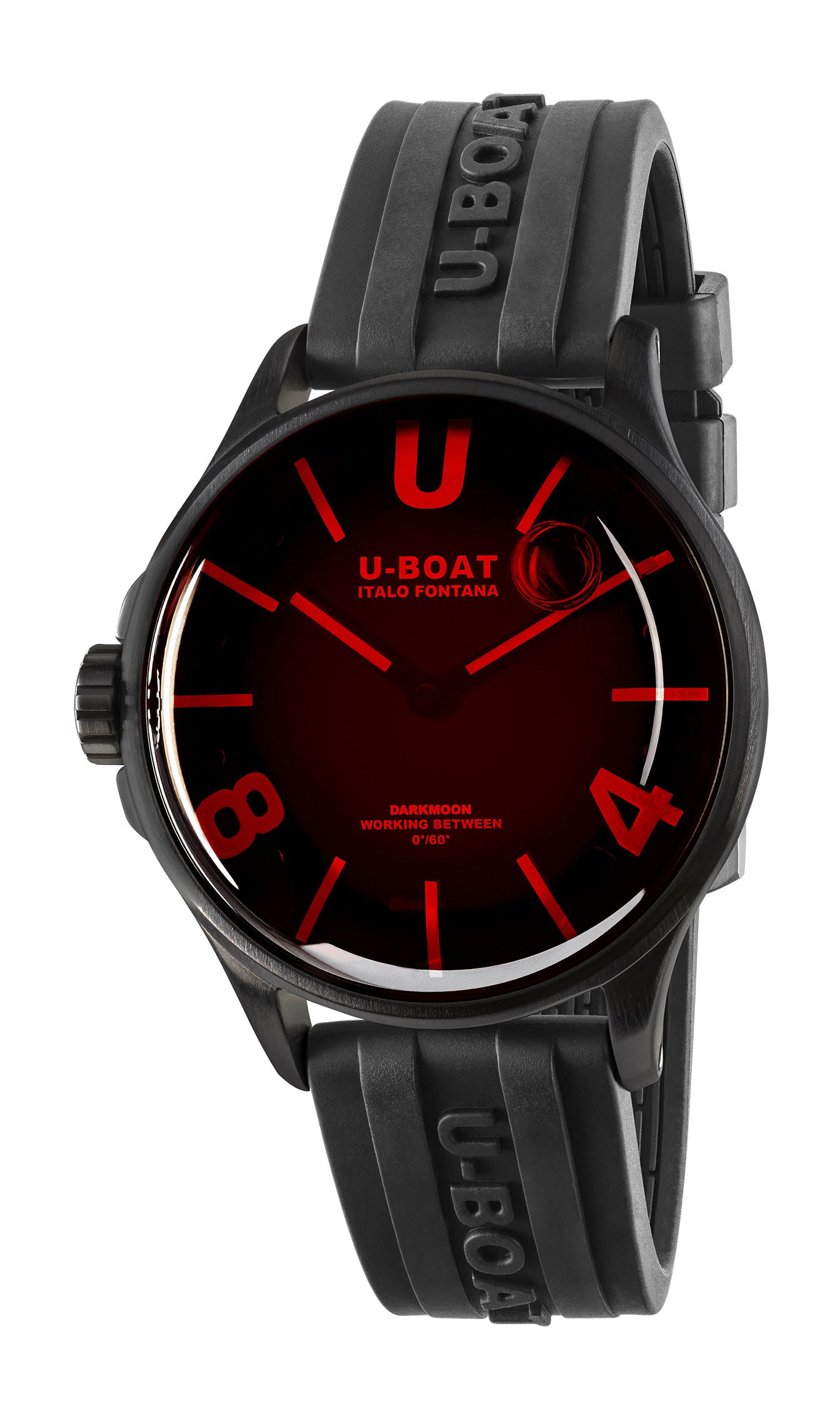U-Boat Darkmoon 40 Red Glass PVD watch