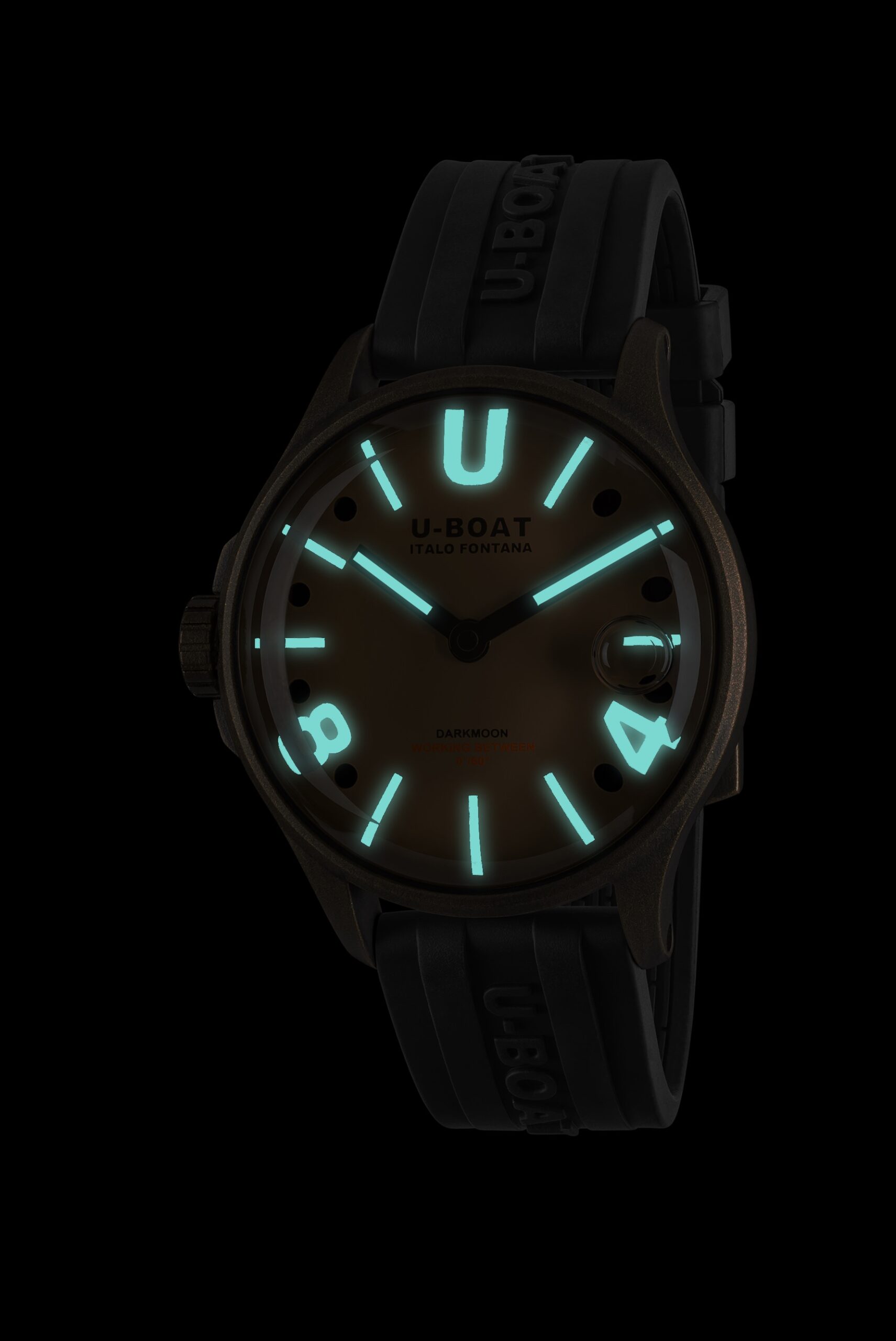 U-Boat Darkmoon 44 BR Black Vintage - View 2