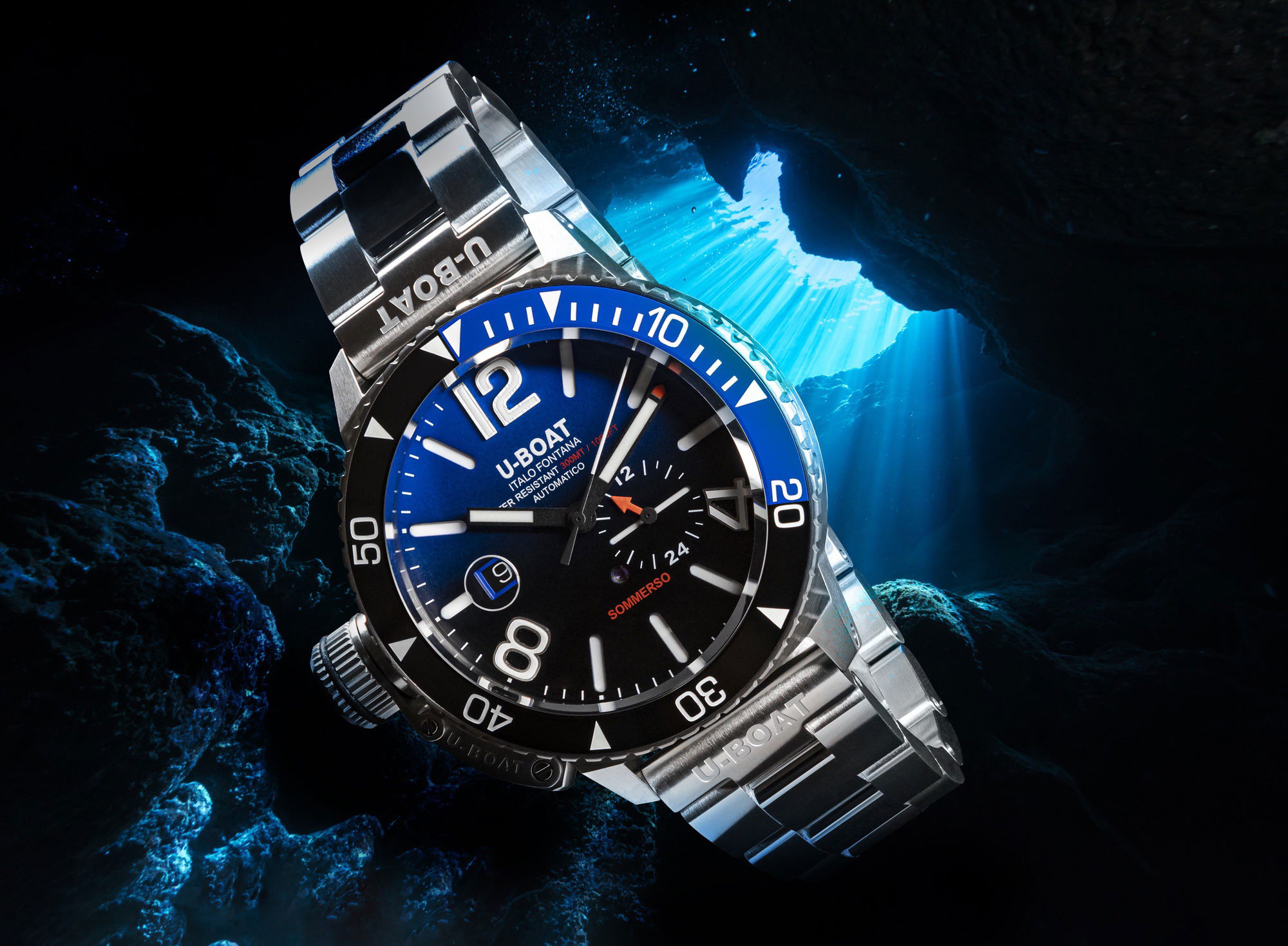U-Boat Somerso Ceramic Blue/MT - View 2