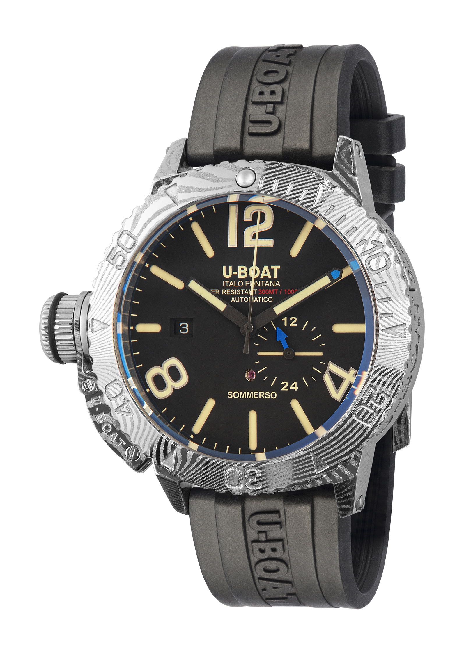 U-Boat Sommerso 46 Damascus Left Edition watch