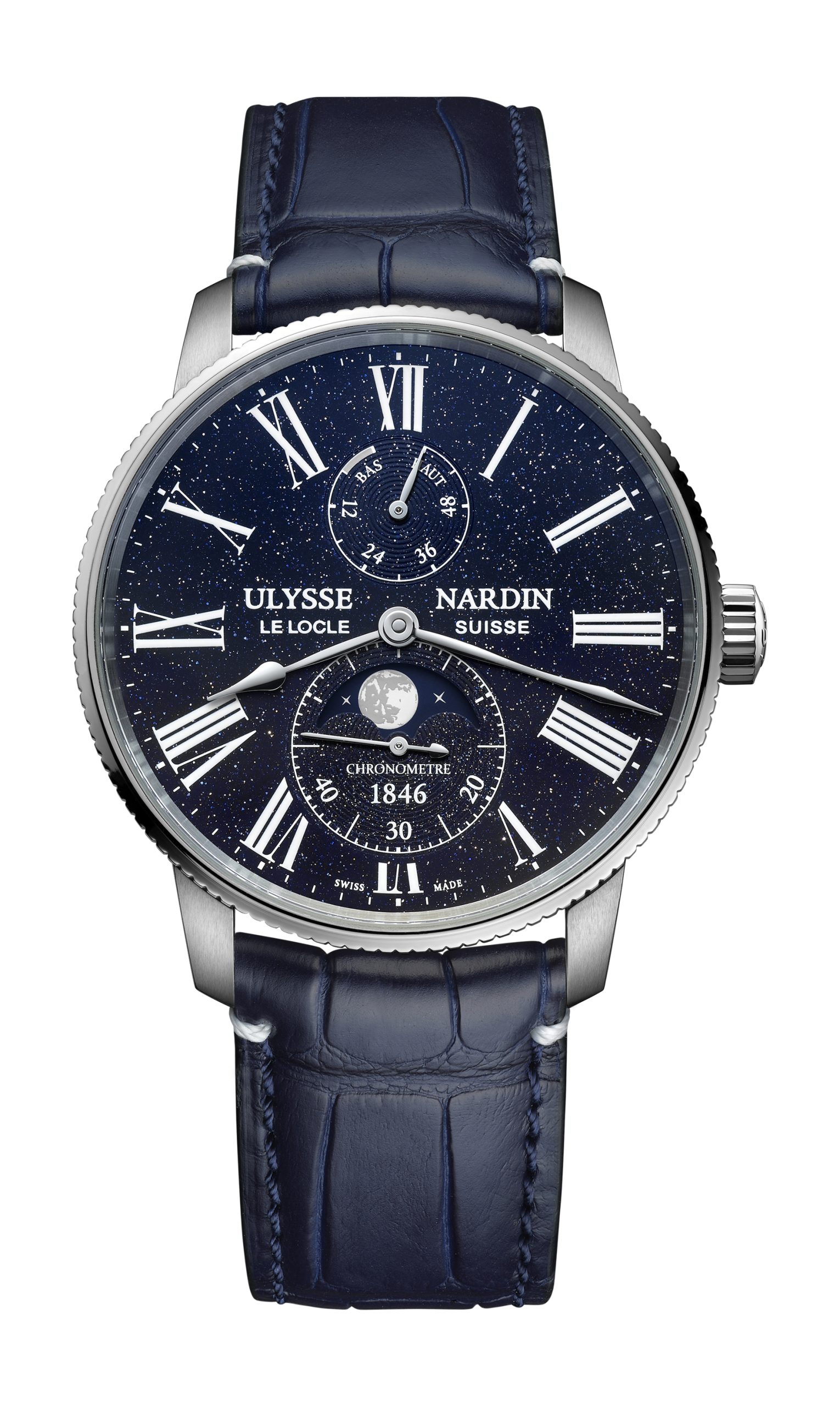 Ulysse Nardin Marine Torpilleur Moonphase Aventurine watch