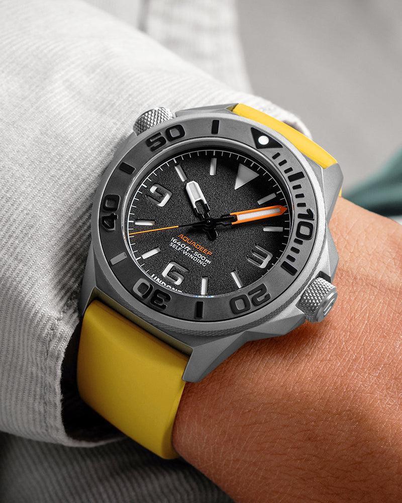 Undone Aquadeep Signal Yellow Automatic - View 2