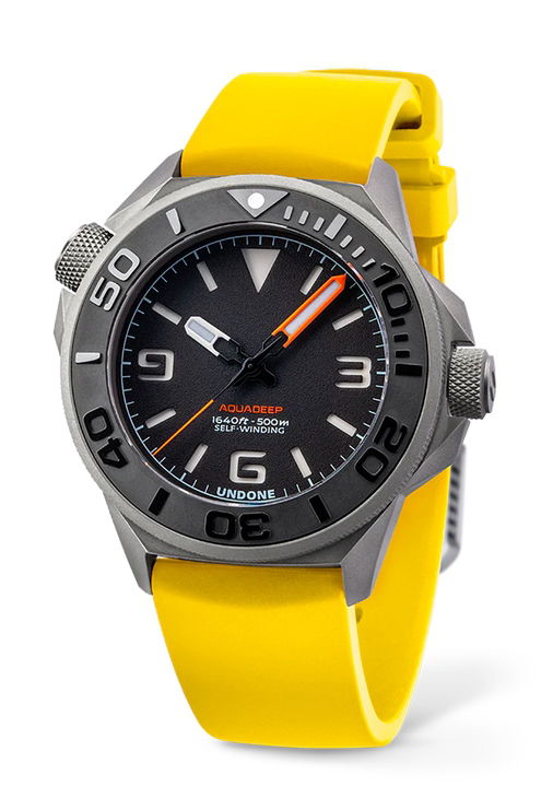 Undone Aquadeep Signal Yellow Automatic watch