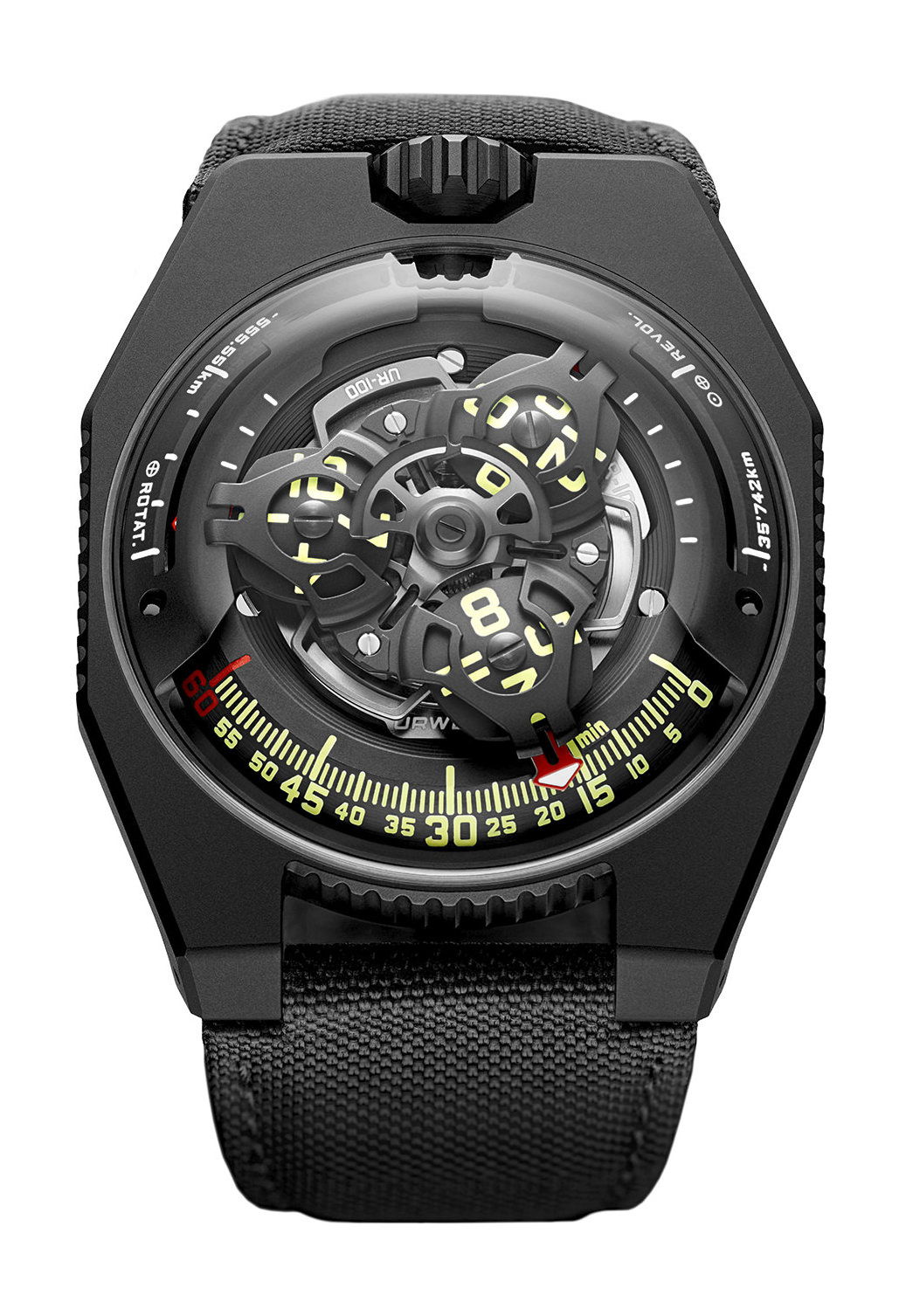 Urwerk UR-100 SpaceTime – Black watch
