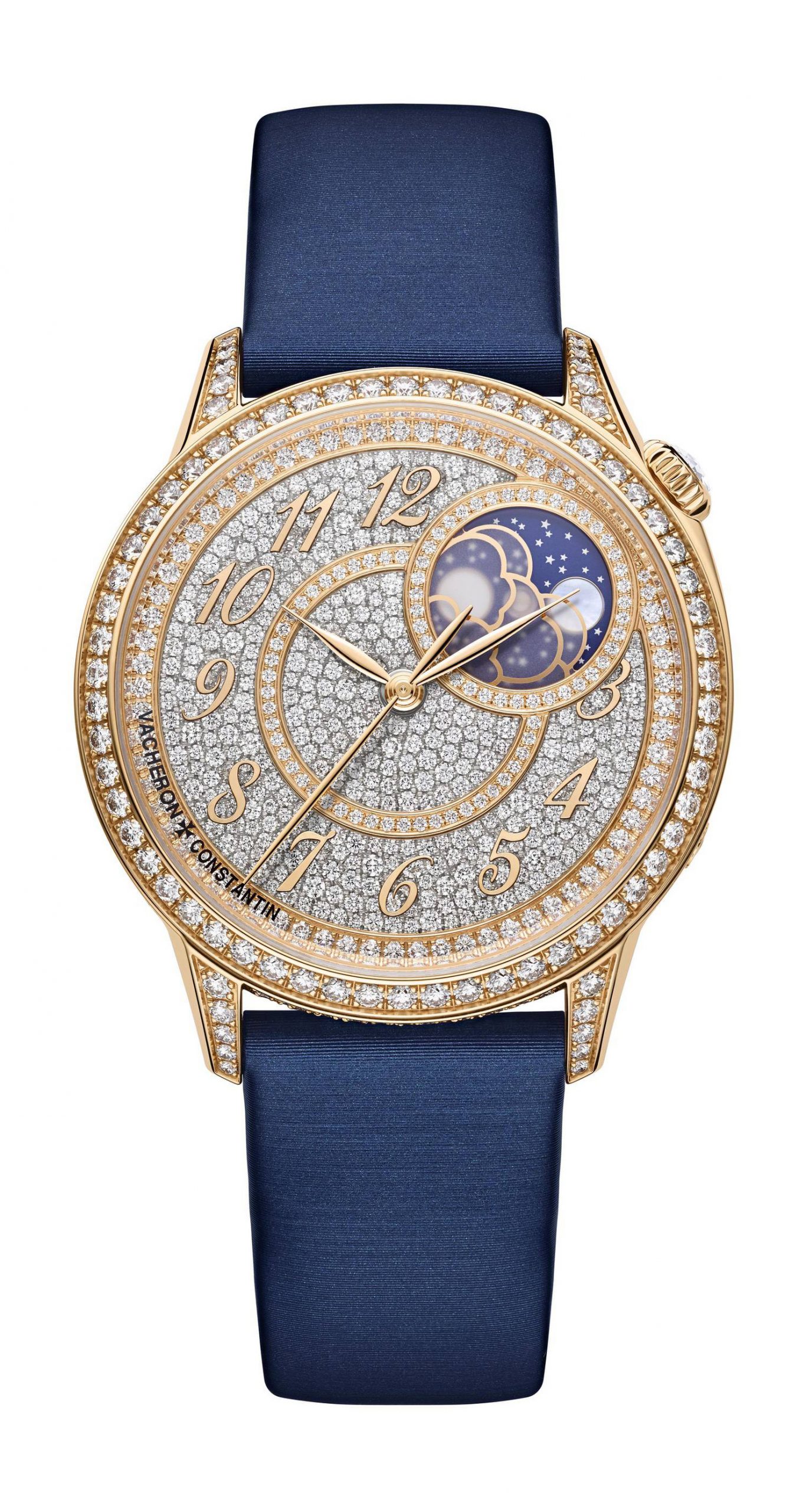Vacheron Constantin Égérie Moon Phase Diamond-Paved watch