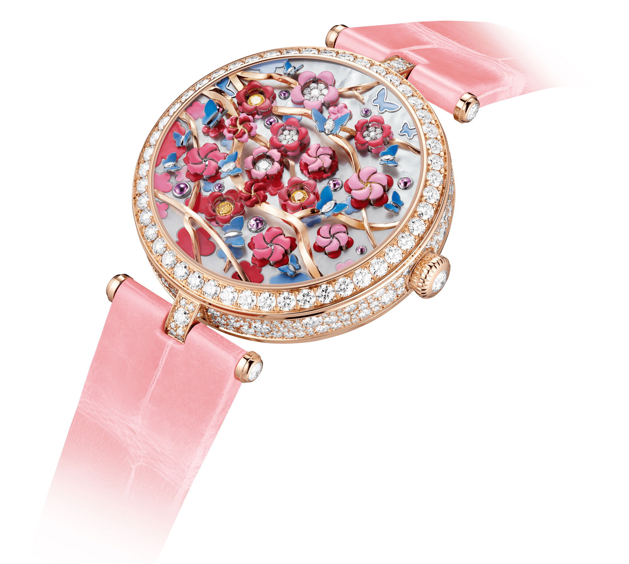 Van Cleef & Arpels Lady Arpels Heures Florales Cerisier Watch - View 2