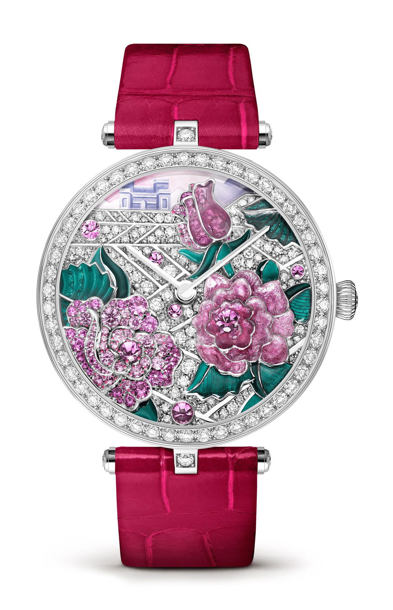 Van Cleef & Arpels Lady Arpels Poème Rose watch