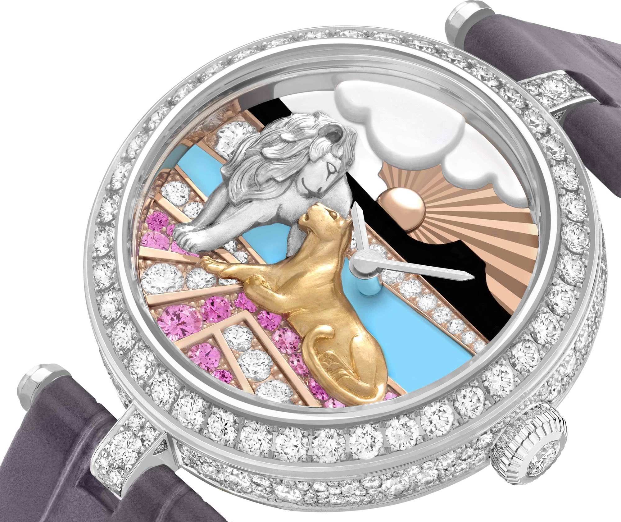 Van Cleef & Arpels Lady Duo de Lions Watch - View 2