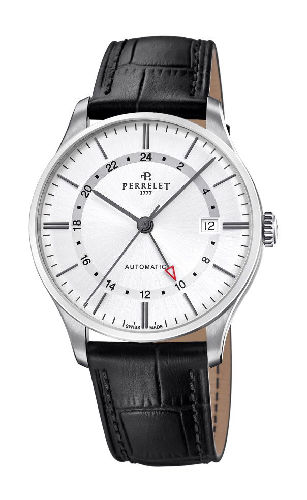 Perrelet Weekend GMT Silver watch