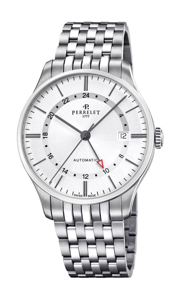Perrelet Weekend GMT Silver watch