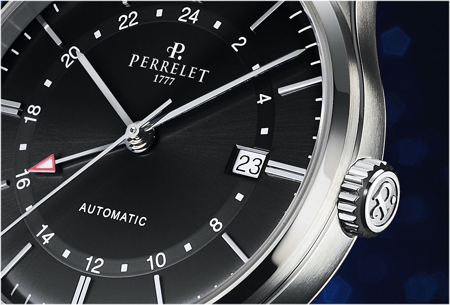 Perrelet Weekend GMT Black - View 2
