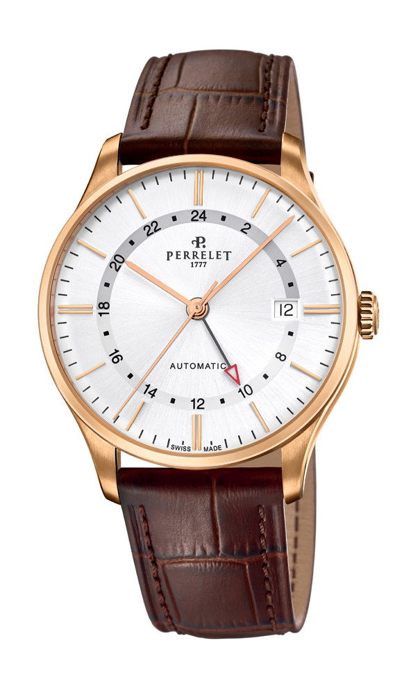Perrelet Weekend GMT Silver watch